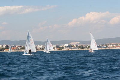 Racing off the idylic Greek coastline © Event Media
