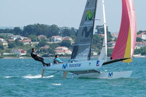 Winners Fernando Echavarri and Anton Paz, Spain, competing at the 2005 Tornado Worlds &copy; ISAF 