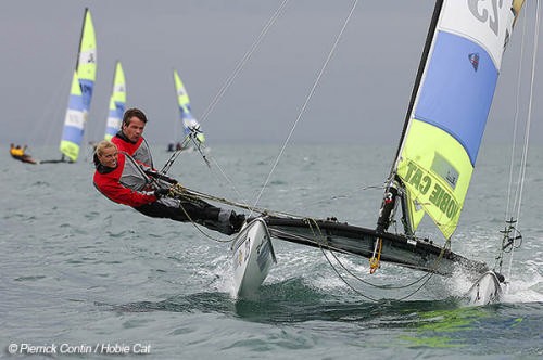 Germans Ingo Delius and Katrin Wiese-Dohse finished third, and were first non-South African crew © Pierrick Contin/Hobie Cat