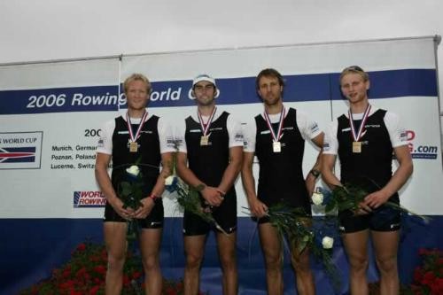 The Mens Four turned in a great first-up performance to take the Bronze medal in Poznan, POL. © Rowing NZ www.rowingnz.com