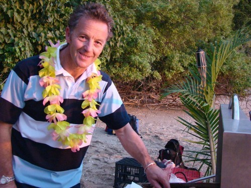 Bart Beek, shown here cooking up a storm at the Whitsunday Feast on the Beach, will share his flair for delicious fare on the Club Marine stage. © Suzette Pelt