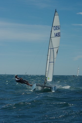 Second place-getter O’Rourke looking comfortable in heat 4 - 2009 Australian Arrow Catamaran Championship © David Chachs