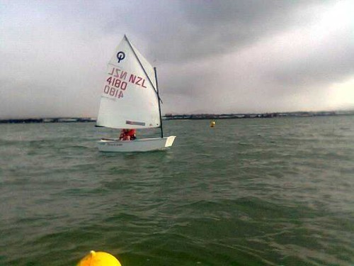 Gina Taylor sailing Optimist: Shane Taylor - Pt Chevalier Sailing Club 90 not out © SW