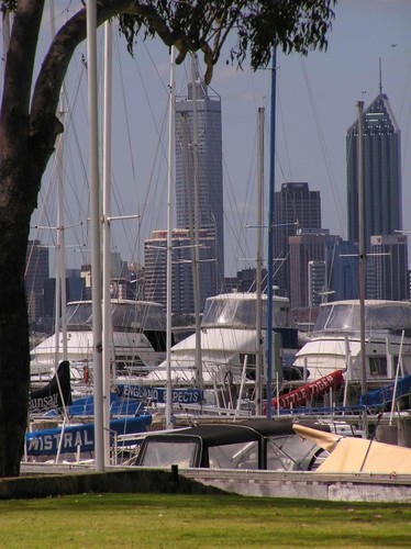 Royal Perth Yacht Club marina from the shoreline © RPYC RPYC