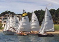 <b>Mistrals ready for a club race. 20 entered for last year’s Nationals.</b> © Mistral Owners Association