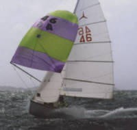 <b>The Mistral gives a good performance under spinnaker</b> © Mistral Owners Association