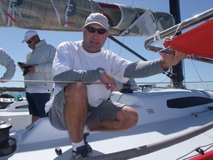 Dave Eickmeyer of Quantum Sails was driving today as the boss was on 'Etihad Stadium'.... - Entire Group Cock of the Bay photo copyright  John Curnow taken at  and featuring the  class