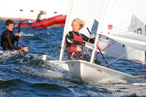 Matao Vargas from St. Petersburg, Fl  is #1 in Laser Radials. 2009 Orange Bowl International Youth Regatta photo copyright John Payne http://www.johnpaynephoto.com taken at  and featuring the  class
