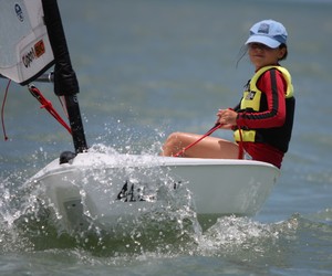 Maya Reid from Tinaroo in her Bic ``Amazon``. - Zhik Mission Beach Regatta photo copyright Tom Orr taken at  and featuring the  class