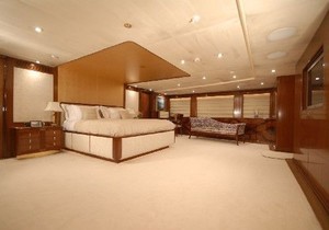 Now that's a true master stateroom. Accommodations throughout 'Ashena' are fit for royalty. - Ashena photo copyright Antoine Larricq taken at  and featuring the  class