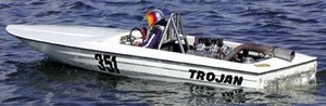 'Trojan', the late Larry Martin's boat. His memory will again be honoured at this year's Bundy Thunder with the staging of the Trojan Cup. - Bundy Thunder photo copyright Allrace Photography taken at  and featuring the  class