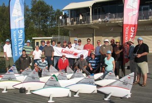 Competitors ready to do battle on the waters of Iron Cove - 2009 RC Laser Australian National Championship photo copyright Cliff Bromiley www.radiosail.com.au http://www.radiosail.com.au taken at  and featuring the  class