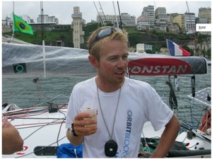 Simon McGoldrick at the quai in Salvador - Mini Transat photo copyright Grande Pavois Organisation taken at  and featuring the  class