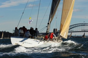 Gerard Kesby's Nocturne, during Race 10 of the Audi Winter Series on Sydney Harbour. - Race 10 of the Audi Winter Series on Sydney Harbour photo copyright Peter Andrews http://www.outimage.net taken at  and featuring the  class