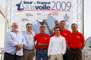 The official announcement of the Tour winner - Tour de France à la Voile photo copyright Archambault Yachts taken at  and featuring the  class