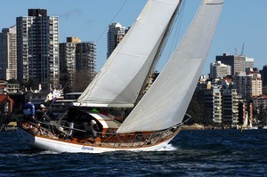 Greg Maughan's Syonara finished first in Division F, in Race 10 of the Audi Winter Series on   Sydney Harbour. - Race 10 of the Audi Winter Series on Sydney Harbour photo copyright Peter Andrews http://www.outimage.net taken at  and featuring the  class