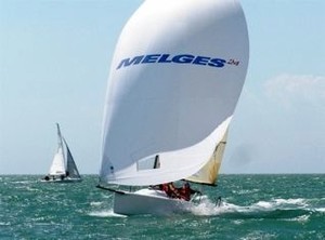 Anarchy struts her stuff at the St Helena Cup in 2007 - Sail Port Stephens 2009 photo copyright John Hall taken at  and featuring the  class