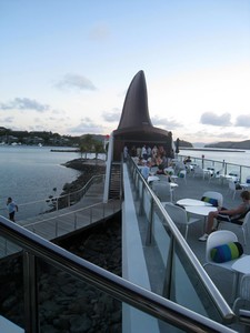 Hamilton Island Yacht Club Bommie deck photo copyright Whitsunday Holidays http://www.whitsundayholidays.com.au taken at  and featuring the  class