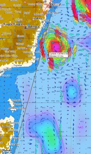 Strong Currents and large eddies are a common feature on the Sydney to Hobart racetrack  - Rolex Sydney to Hobart Race photo copyright Tidetech http://www.tidetech.org taken at  and featuring the  class