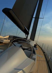3D rendering of Superyacht Bristolian - Super Computer accelerates Superyacht design photo copyright Richard Elliott taken at  and featuring the  class