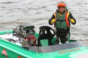 Bruce Jordan ('Real Thing') looks pretty pleased with himself during the Bundy Thunder gala weekend. - Bundy Thunder photo copyright Wayne Johnstone taken at  and featuring the  class