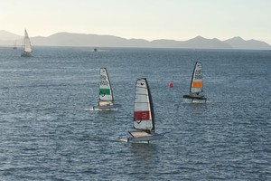 Demonstrating the fun you can have on a Bladerider Moth. - Audi Hamilton Island Race Week photo copyright Virginia Veal taken at  and featuring the  class