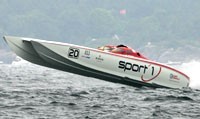 Spirit of Norway, the catamaran driven by Tom Barry-Cotter and throttled by Pil Virik Nilsen on the European offshore circuit. - Offshore Superboat Championships photo copyright Offshore Challenges taken at  and featuring the  class