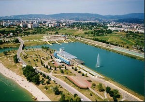 Finish area at the Poznan Rowing Course photo copyright Event Media taken at  and featuring the  class