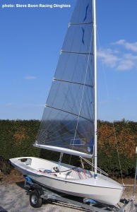 Boon FRP Solo with Cumulus mast, North sail photo copyright Steve Boon Racing Dinghies http://www.boon4boats.com taken at  and featuring the  class