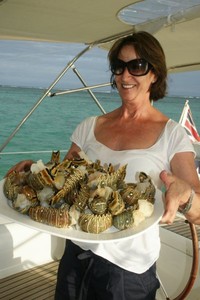 05 Janne with catch of the day.JPG photo copyright Ian & Andrea Treleaven taken at  and featuring the  class