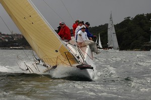 Barry and Jeremy Crook's Devil's Lair, during Race 5 of the Audi Winter Series on Sydney Harbour. photo copyright Peter Andrews http://www.outimage.net taken at  and featuring the  class