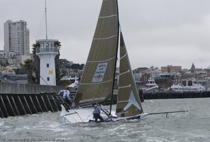 Racing in the 2009 Pier39 Regatta, San Francisco photo copyright Erik Simonson/MarineMediaAlliance.com http://marinemediaalliance.com/gallery/ taken at  and featuring the  class