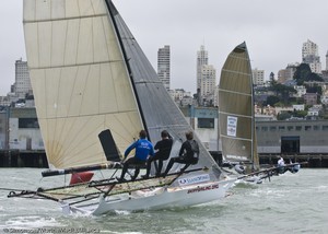 Racing in the 2009 Pier39 Regatta, San Francisco photo copyright Erik Simonson/MarineMediaAlliance.com http://marinemediaalliance.com/gallery/ taken at  and featuring the  class