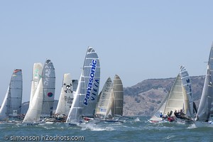 2009 18ft skiff International Series - San Francisco - Day 2 photo copyright Erik Simonson/MarineMediaAlliance.com http://marinemediaalliance.com/gallery/ taken at  and featuring the  class