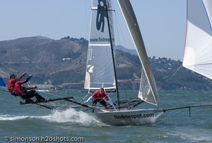 2009 18ft skiff International Series - San Francisco - Day 2 photo copyright Erik Simonson/MarineMediaAlliance.com http://marinemediaalliance.com/gallery/ taken at  and featuring the  class