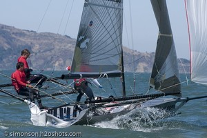 2009 18ft skiff International Series - San Francisco - Day 2 photo copyright Erik Simonson/MarineMediaAlliance.com http://marinemediaalliance.com/gallery/ taken at  and featuring the  class