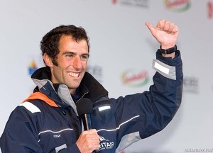Armel Le Cleac’h (FRA) second on Open 60’ monohull ``BRITAIR``. Th.Martinez/Sea&Co.  
- Vendee Globe photo copyright ThMartinez / Sea & Co - Copyright http://www.thmartinez.com taken at  and featuring the  class