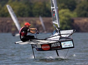 Rohan Veal (AUS) , Bladerider (3455) - Moth Worlds Practice Day photo copyright ThMartinez / Sea & Co - Copyright http://www.thmartinez.com taken at  and featuring the  class