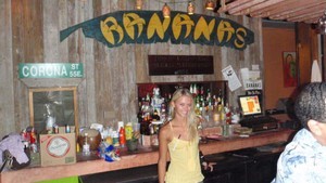 10 Esperanza Bar Vieques. Sign reads This is a gin u wine sleazy water front bar.JPG photo copyright Ian & Andrea Treleaven taken at  and featuring the  class