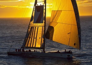 Wild Oats XI, at sunrise 2008 Rolex Sydney Hobart Race photo copyright  Rolex/Daniel Forster http://www.regattanews.com taken at  and featuring the  class