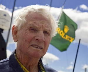 Syd Fischer, owner of RAGAMUFFFIN, eighty-year old veteran of 40 races photo copyright  Rolex/Daniel Forster http://www.regattanews.com taken at  and featuring the  class