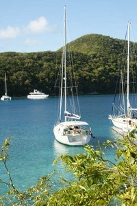 11 Little Harbour Peter Island stern line ashore.JPG photo copyright Ian & Andrea Treleaven taken at  and featuring the  class