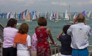 Watching the start of the 2009 Rolex Fastnet Race photo copyright  Rolex / Carlo Borlenghi http://www.carloborlenghi.net taken at  and featuring the  class