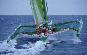 Groupama 3 - Jules Verne Trophy 2008 attempt photo copyright Yvan Zedda http://www.zedda.com. taken at  and featuring the  class