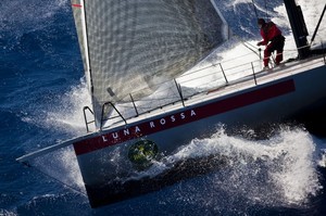 LUNA ROSSA bowman in action photo copyright  Rolex / Carlo Borlenghi http://www.carloborlenghi.net taken at  and featuring the  class