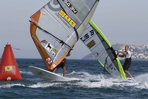 Micah Buzianis and Kevin Pritchard photo copyright  John Carter / PWA http://www.pwaworldtour.com taken at  and featuring the  class