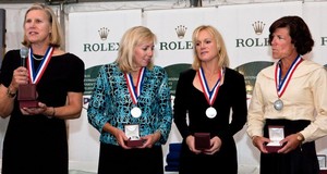 Second overall Cory Sertl, Annemarie Cook, Jane Mastrandrea and Amy Moran - Rolex International Women's Keelboat Championship 2009 photo copyright  Rolex / Dan Nerney taken at  and featuring the  class