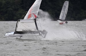 Racing at the 2009 Moth Worlds at Cascade Locks, Oregon photo copyright Sean Trew (Pacific Fog) http://www.pacificfog.net/ taken at  and featuring the  class