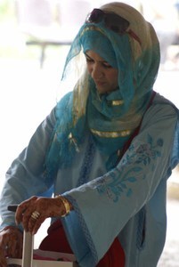 Henna hands for a special religious day photo copyright Ian & Andrea Treleaven taken at  and featuring the  class