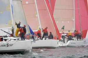 J109 fleet  - Block Island Race Week photo copyright Dan Nerney  taken at  and featuring the  class